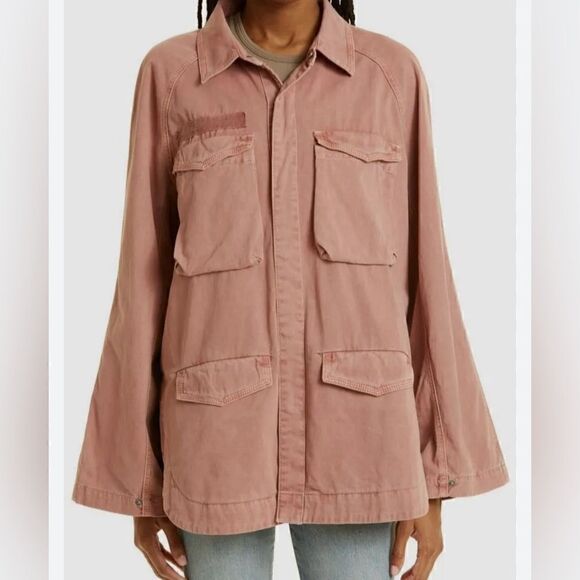 Pistola Brianna Oversized Utility Jacket in Clay Size Medium. NWT - Picture 2 of 9